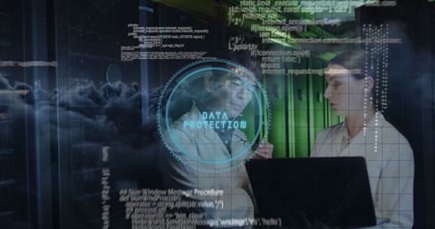 Cybersecurity Team Analyzing Data in Server Room - Download Free Stock Images Pikwizard.com