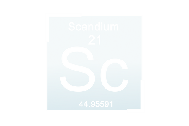 Transparent Illustration of Scandium Element Symbol on Square - Download Free Stock Videos Pikwizard.com