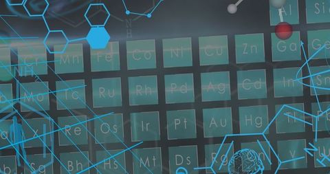 Scientific Data and Periodic Table Digital Concept Art - Download Free Stock Images Pikwizard.com
