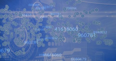 Global Technology Interface with Digital Icons and Numbers - Download Free Stock Images Pikwizard.com