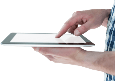 Hands Using Transparent Digital Tablet Technology - Download Free Stock Videos Pikwizard.com