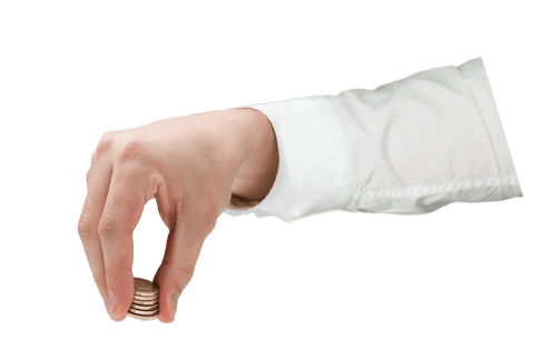 human hand holding stack of coins on transparent background - Download Free Stock Videos Pikwizard.com