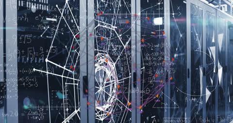 Network and Data Processing in a Server Room