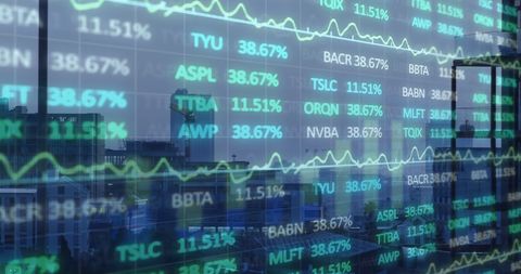 Dynamic Financial Data and Urban Cityscape - Download Free Stock Images Pikwizard.com