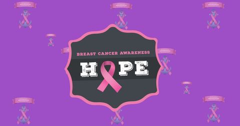 Breast Cancer Awareness Hope Pink Ribbon Design - Download Free Stock Images Pikwizard.com