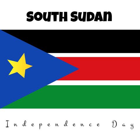 South Sudan Independence Day Celebration with Flag Illustration - Download Free Stock Templates Pikwizard.com