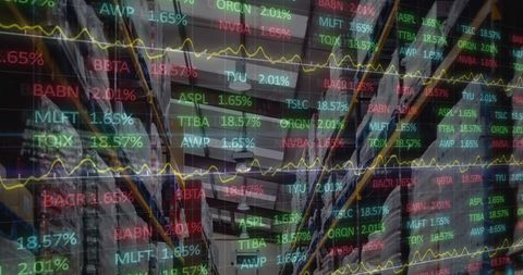 Stock Market Data Merging with Warehouse Operations - Download Free Stock Images Pikwizard.com