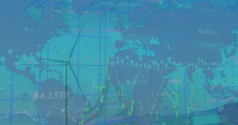Global Financial Trends on Digital World Map - Download Free Stock Images Pikwizard.com