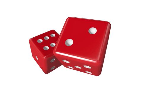 red dice pair on transparent background for gaming design - Download Free Stock Videos Pikwizard.com