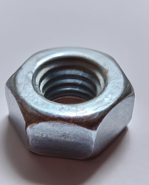 Close-up View of Metal Hex Nut Macro Photography - Download Free Stock Images Pikwizard.com