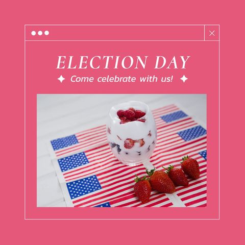 election day celebration with usa flag theme - Download Free Stock Templates Pikwizard.com