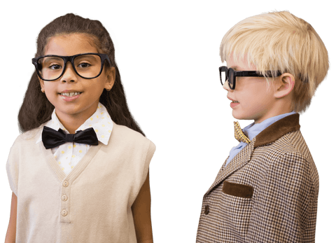 Diverse Kids Dressed as Business Professionals Transparent - Download Free Stock Videos Pikwizard.com