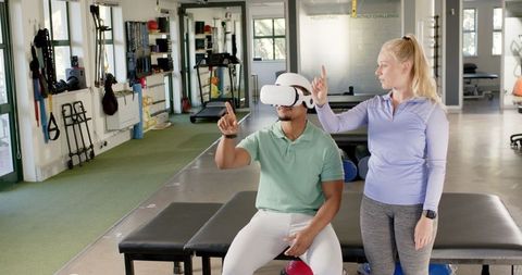 Virtual Reality Training in Rehabilitation Center