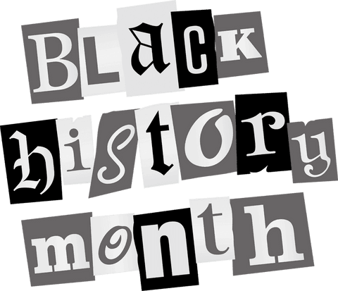 transparent black history month collage with grayscale typography - Download Free Stock Videos Pikwizard.com