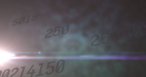 Numbers Floating in Tech-themed Artistic Light Beam - Download Free Stock Images Pikwizard.com