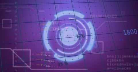 Abstract Digital Interface with Code Overlay in Virtual Space - Download Free Stock Images Pikwizard.com