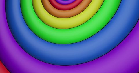 Colorful Rainbow Circles on Seamless Loop - Download Free Stock Images Pikwizard.com