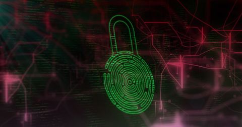 Secure Digital Padlock Concept with Futuristic Background - Download Free Stock Images Pikwizard.com
