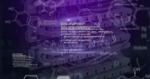 Digital Data Processing Overlapping Server Infrastructure - Download Free Stock Images Pikwizard.com