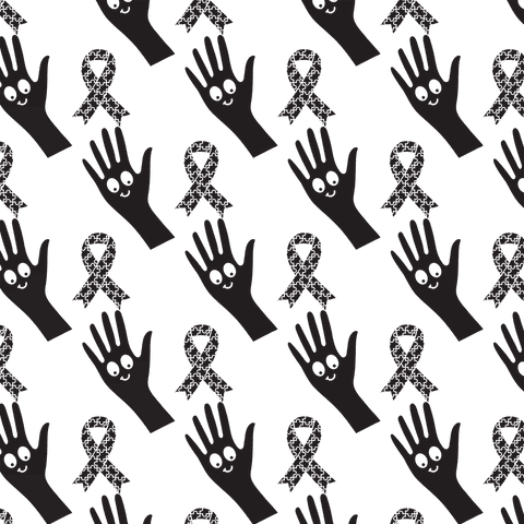 transparent pattern with ribbons and hands for awareness - Download Free Stock Videos Pikwizard.com