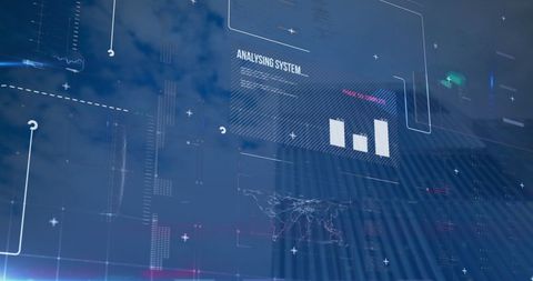 Futuristic Business Technology with Digital Graph Interface - Download Free Stock Images Pikwizard.com