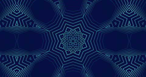 Blue Geometric Kaleidoscope Network Pattern - Download Free Stock Images Pikwizard.com