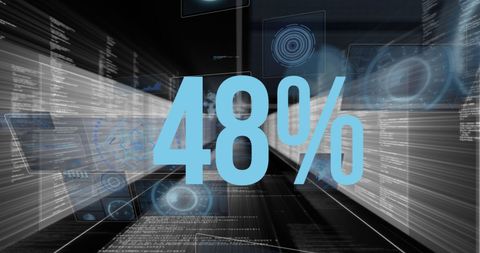 Digital Progress Bar with Code and Sonar Elements - Download Free Stock Images Pikwizard.com