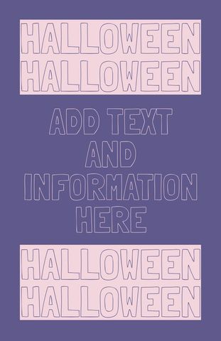 Bold Halloween Event Template Design with Customizable Text Space - Download Free Stock Templates Pikwizard.com