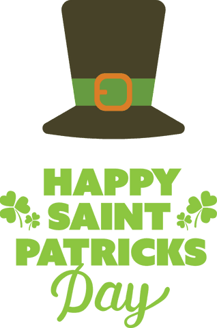 Transparent St Patrick's Day Hat and Wishes Illustration - Download Free Stock Videos Pikwizard.com