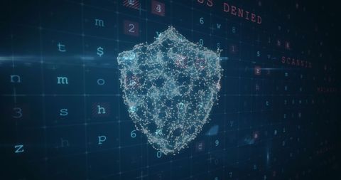 Digital Shield Representing Advanced Cybersecurity Measures - Download Free Stock Images Pikwizard.com