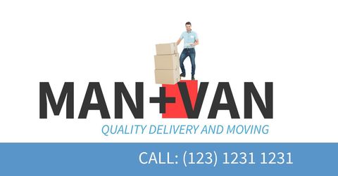 man holding boxes for efficient moving and delivery service promotion - Download Free Stock Templates Pikwizard.com