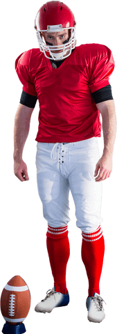 Transparent American Football Player Preparing to Kick Field Goal - Download Free Stock Videos Pikwizard.com