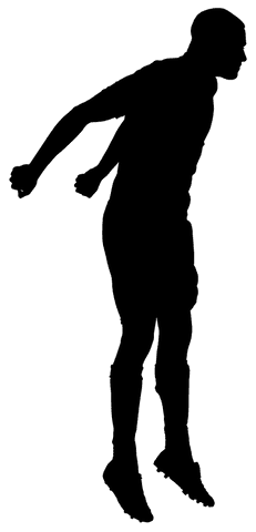 transparent silhouette of football player in motion mid-kick - Download Free Stock Videos Pikwizard.com