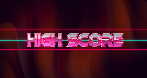 Retro Vibed High Score Neon Sign