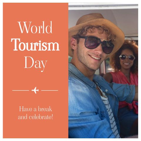 celebrating world tourism day with road trip adventure - Download Free Stock Templates Pikwizard.com