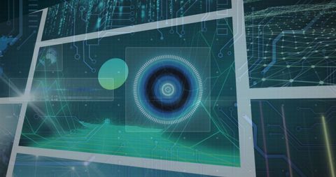 Advanced Digital Data Processing Interface Concept - Download Free Stock Images Pikwizard.com