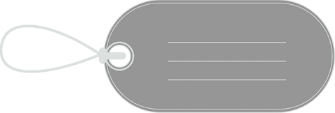 Gray Gift Label with Strings on Transparent Background - Download Free Stock Videos Pikwizard.com