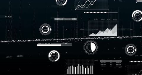 advanced data visualization interface black background - Download Free Stock Images Pikwizard.com