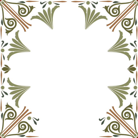 ornate floral frame design with symmetrical fan motifs and transparent background - Download Free Stock Videos Pikwizard.com