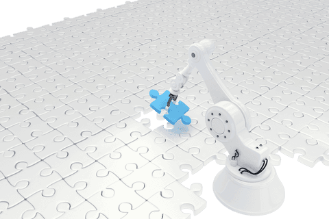 transparent robot arm solving puzzle with precision - Download Free Stock Videos Pikwizard.com