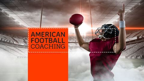 Dynamic American Football Training Advertising Concept - Download Free Stock Templates Pikwizard.com