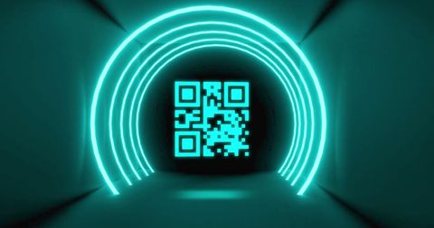 Digital QR Code with Green Neon Light Effects - Download Free Stock Images Pikwizard.com