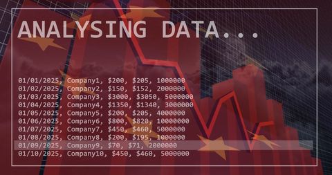 analyzing global business data on virtual screen - Download Free Stock Images Pikwizard.com