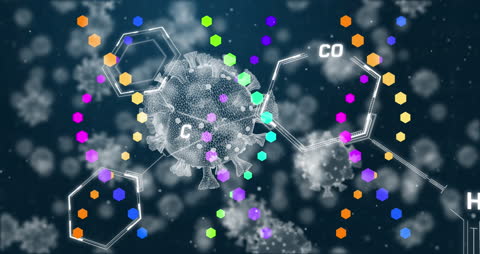 Futuristic Representation of Virus Cells with DNA Elements