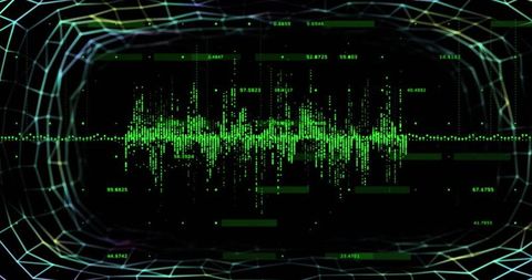 Digital Data Analysis with Dynamic Abstract Interface Visual - Download Free Stock Images Pikwizard.com