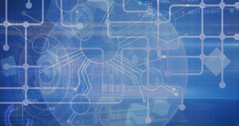 Futuristic Data Processing and Global Connections Display - Download Free Stock Images Pikwizard.com
