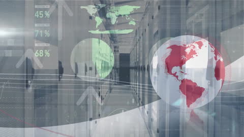 Global Data Processing Over Technology Infographic