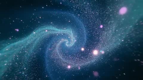 Rotating Vortex with Stardust Spiraling in Luminous Galaxy