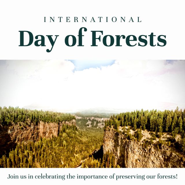 Celebrating International Day of Forests with Lush Scenic View - Download Free Stock Templates Pikwizard.com