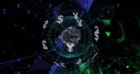 Global Currency Representation Through Digital Connectivity - Download Free Stock Images Pikwizard.com